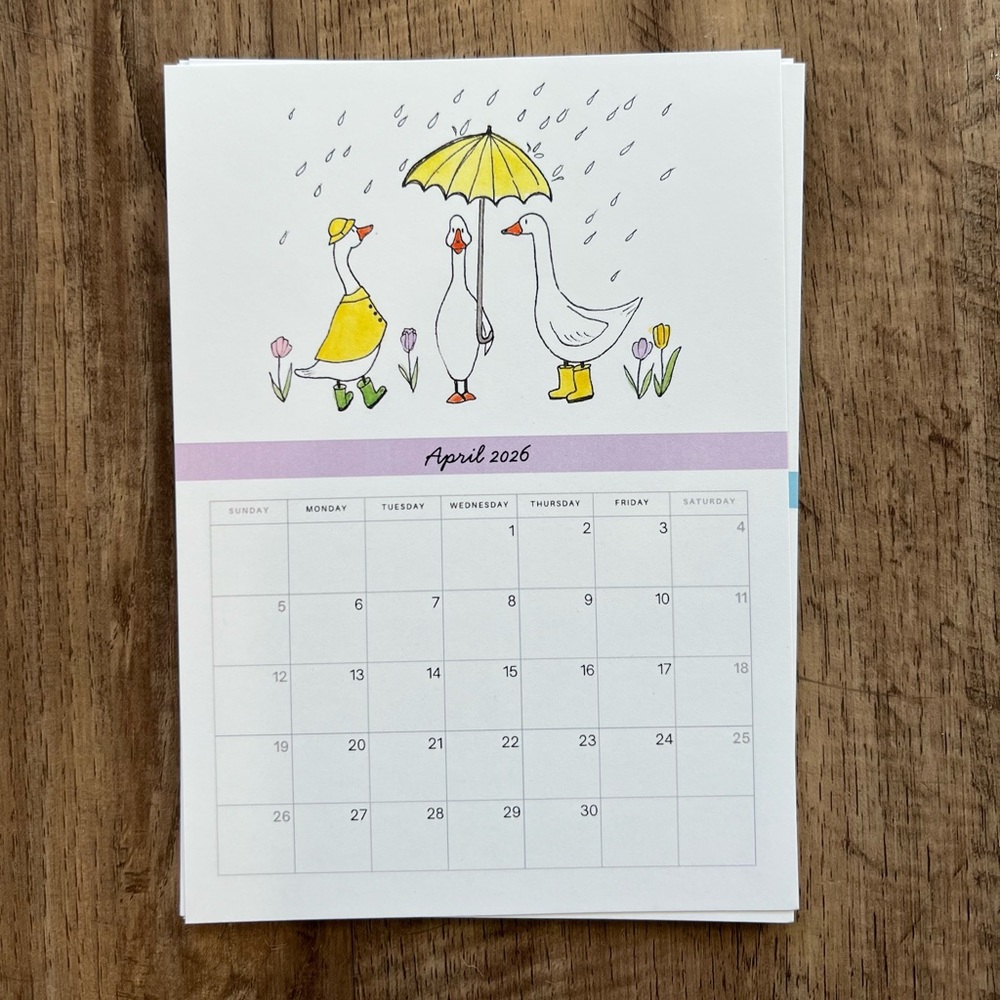 2026 Handmade Illustrated Calendar
